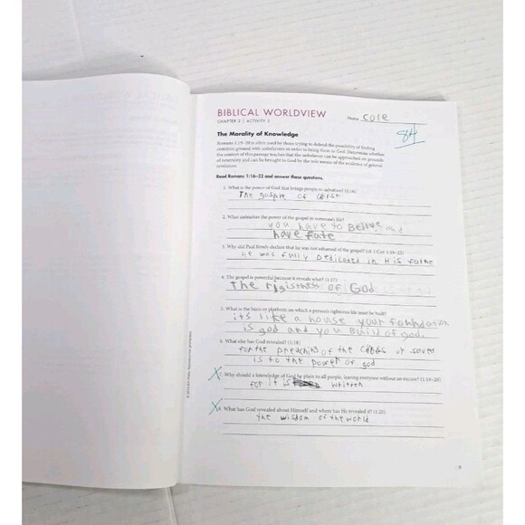 BJU Biblical Worldview Student Text ESV 1st Ed Gr 11–12 Some Writing Inside - Picture 5 of 5